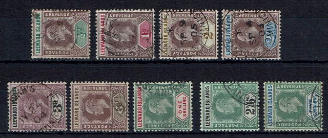 Image of Leeward Islands SG 20/8 FU British Commonwealth Stamp